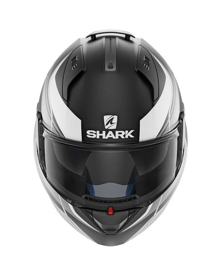 SHARK EVO-ONE 2 KRONO MAT NOIR ARGENT BLANC
