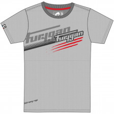 T-SHIRT STRIPES GRIS CHINE