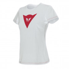 T-SHIRT DAINESE LADY SPEED DEMON BLANC ROUGE