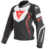 BLOUSON DAINESE AVRO 4 NOIR BLANC ROUGE FLUO
