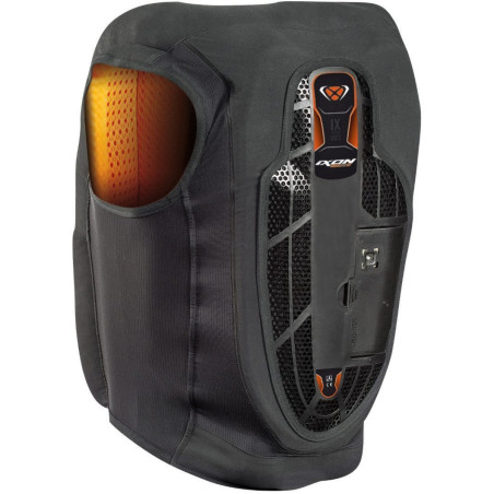 GILET AIRBAG IXON U03 NOIR ORANGE