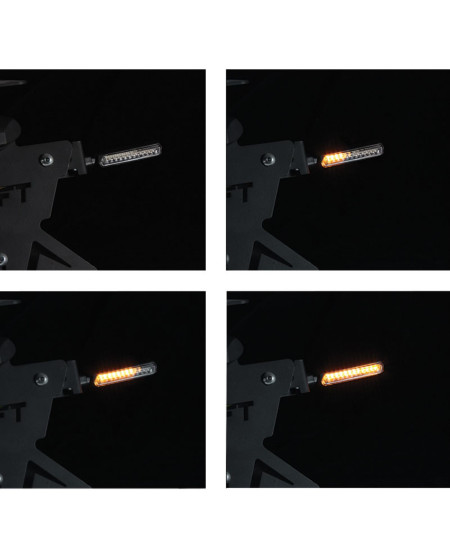 CLIGNOTANTS CHAFT LED SEQUENTIEL HAMMER NOIR FUME