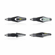 CLIGNOTANTS CHAFT LED HECKER NOIR TRANSPARENT