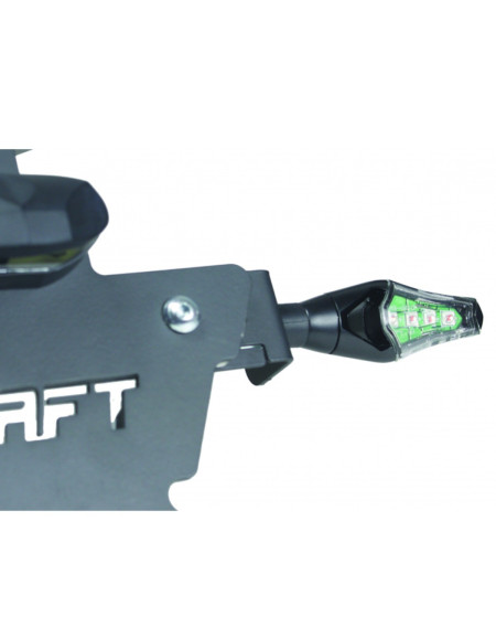 CLIGNOTANTS CHAFT LED HECKER NOIR TRANSPARENT