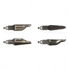 CLIGNOTANTS A LED ADDICT NOIR TRANSPARENT