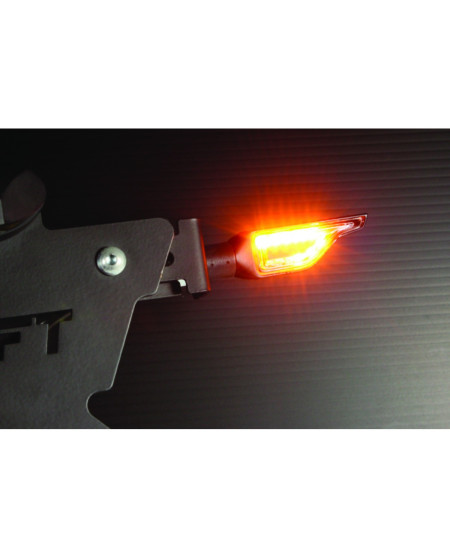CLIGNOTANTS A LED ADDICT NOIR TRANSPARENT