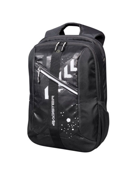 SAC A DOS BAGSTER COMPAK NOIR BLANC