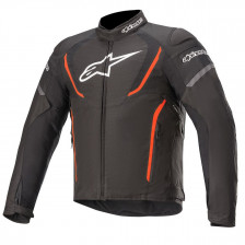 BLOUSON ALPINESTARS T-JAWS V3 WP NOIR ROUGE FLUO