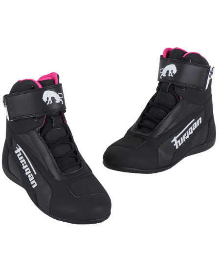 BASKET FURYGAN LADY ZEPHYR D3O WP NOIR BLANC ROSE