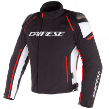 BLOUSON DAINESE RACING 3 D-DRY NOIR BLANC ROUGE FL