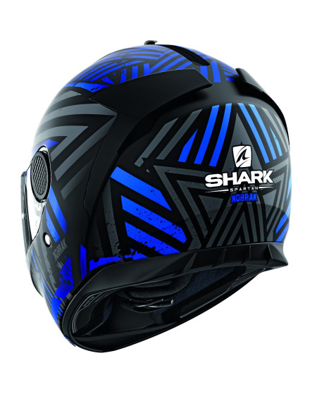 SHARK SPARTAN 1.2 KOBRAK NOIR BLEU MAT