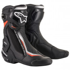 BOTTE ALPINESTARS SMX PLUS V2 NOIR BLANC ROUGE FLU