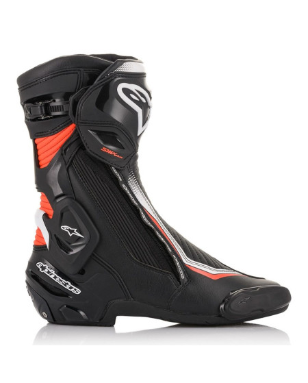BOTTE ALPINESTARS SMX PLUS V2 NOIR BLANC ROUGE FLU