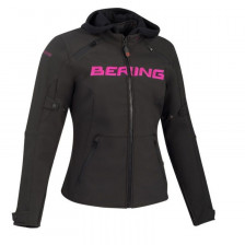 BLOUSON BERING LADY DRIFT NOIR FUSCHIA