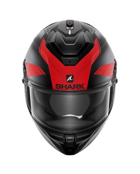 SHARK SPARTAN GT ELGEN NOIR MAT ROUGE