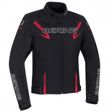 BLOUSON BERING MACEO NOIR ROUGE