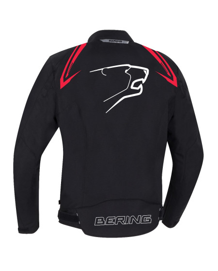 BLOUSON BERING MACEO NOIR ROUGE