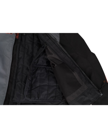 BLOUSON BERING MACEO NOIR ROUGE