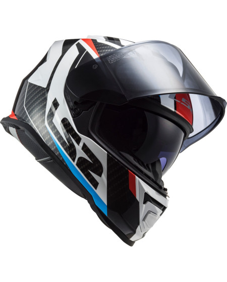 LS2 FF800 STORM RACER ROUGE BLEU