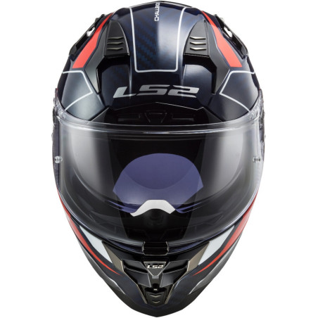 LS2 FF327 CHALLENGER CT2 CARBON GRID ROUGE