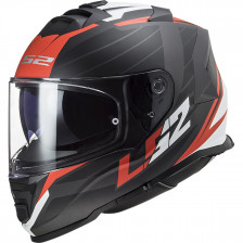 LS2 FF800 STORM NERVE MATT NOIR ROUGE