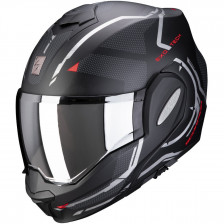 SCORPION EXO TECH SQUARE NOIR MAT ROUGE