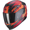 SCORPION EXO 520 AIR COVER NOIR MAT ROUGE