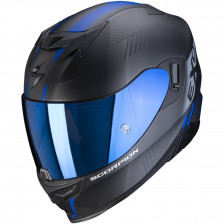 SCORPION EXO 520 AIR LATEN NOIR MAT BLEU