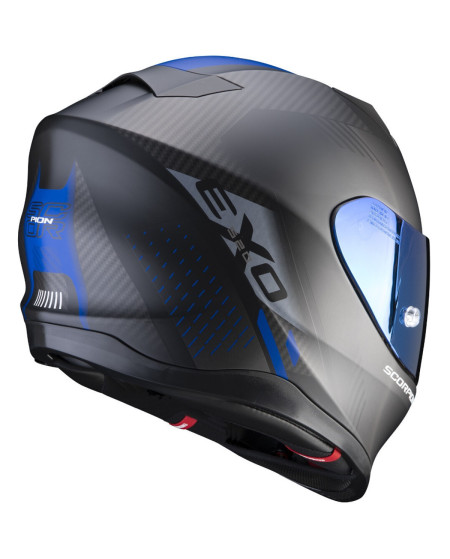 SCORPION EXO 520 AIR LATEN NOIR MAT BLEU