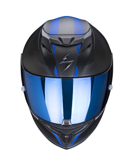 SCORPION EXO 520 AIR LATEN NOIR MAT BLEU