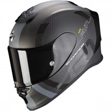 SCORPION EXO R1 CARBON AIR MG NOIR MAT ARGENT