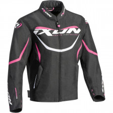 BLOUSON IXON SPRINTER KID LADY NOIR FUSHIA