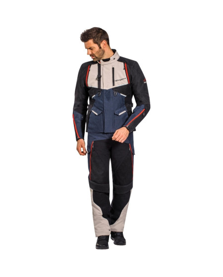 VESTE IXON EDDAS GRIS BLEU NOIR