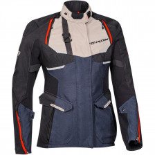 VESTE IXON LADY EDDAS GRIS BLEU NOIR
