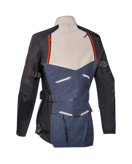 VESTE IXON LADY EDDAS GRIS BLEU NOIR