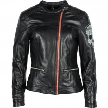 BLOUSON HELSTONS CHER CUIR SOFT NOIR
