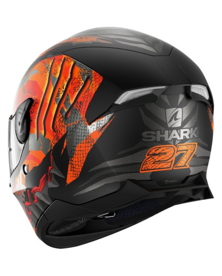 SHARK SKWAL 2 IKER LECUONA NOIR ORANGE MAT