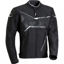 BLOUSON IXON SLASH TEXTILE NOIR ARGENT