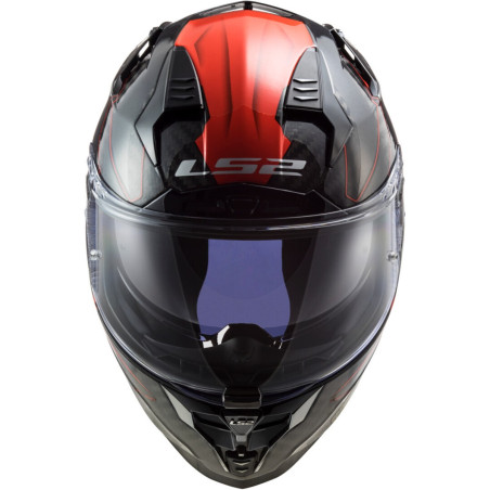 LS2 FF327 CHALLENGER CT2 FOLD CARBON ROUGE