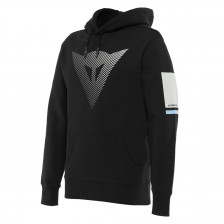 SWEATSHIRT DAINESE FADE HOODIE NOIR GRIS BLANC