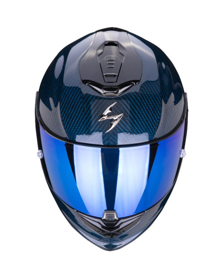 SCORPION EXO1400 CARBON AIR SOLID BLEU