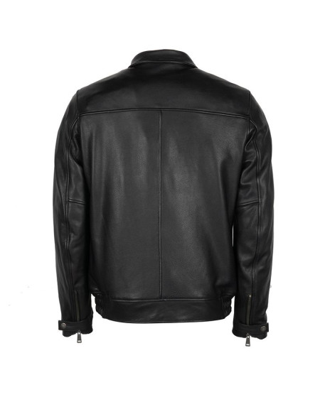 BLOUSON HELSTONS BENNY CUIR RAG NOIR