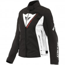 BLOUSON DAINESE LADY VELOCE D-DRY NOIR BLANC ROUGE