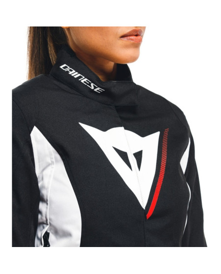 BLOUSON DAINESE LADY VELOCE D-DRY NOIR BLANC ROUGE