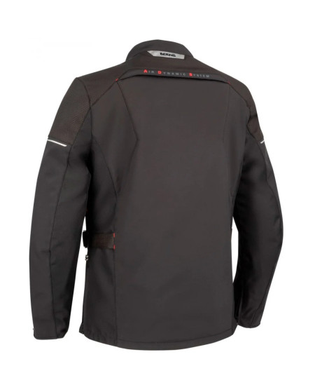 VESTE BERING COBALT NOIR ROUGE