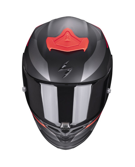 SCORPION EXO R1 AIR ORBIS NOIR MAT ROUGE