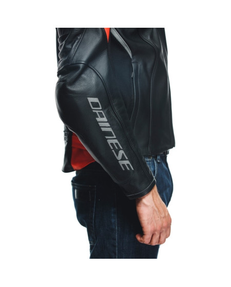 BLOUSON DAINESE RACING 4 NOIR ROUGE FLUO