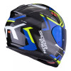 SCORPION EXO 491 SPIN NOIR BLEU JAUNE