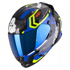 SCORPION EXO 491 SPIN NOIR BLEU JAUNE
