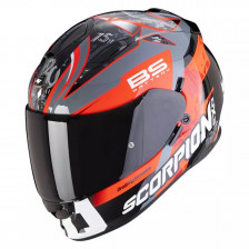 SCORPION EXO 491 FABIO 20 NOIR MAT ROUGE